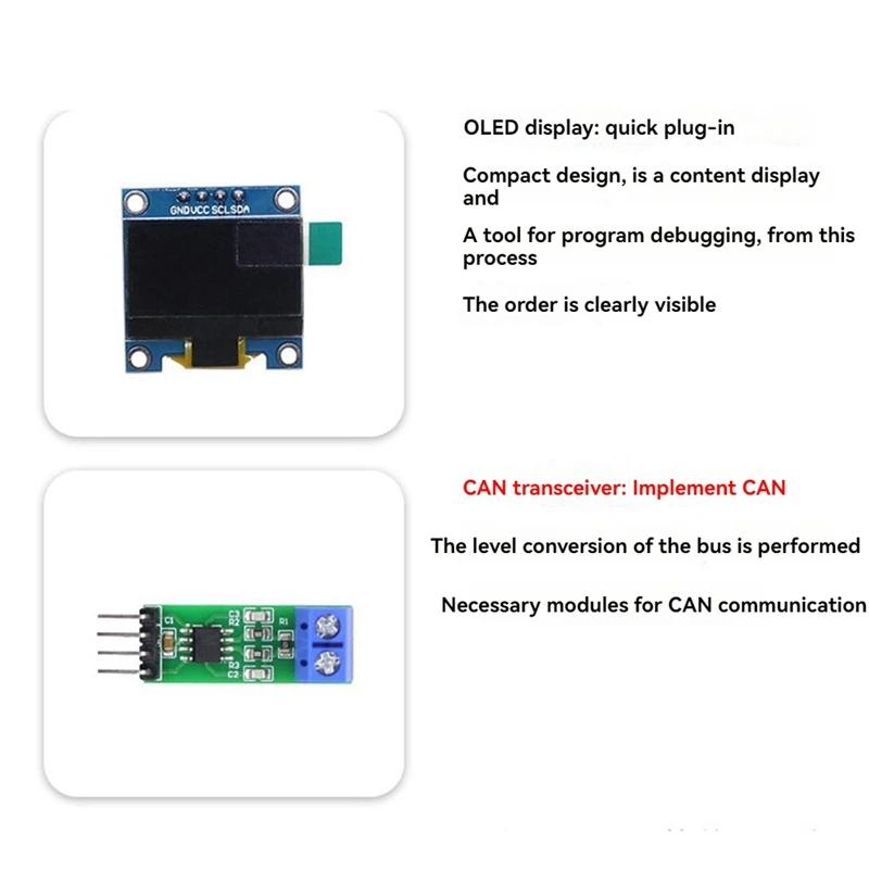 STM32 Development Board CAN Bus Starter Kit STM32F103C8T6 MCU Learning Board Kit