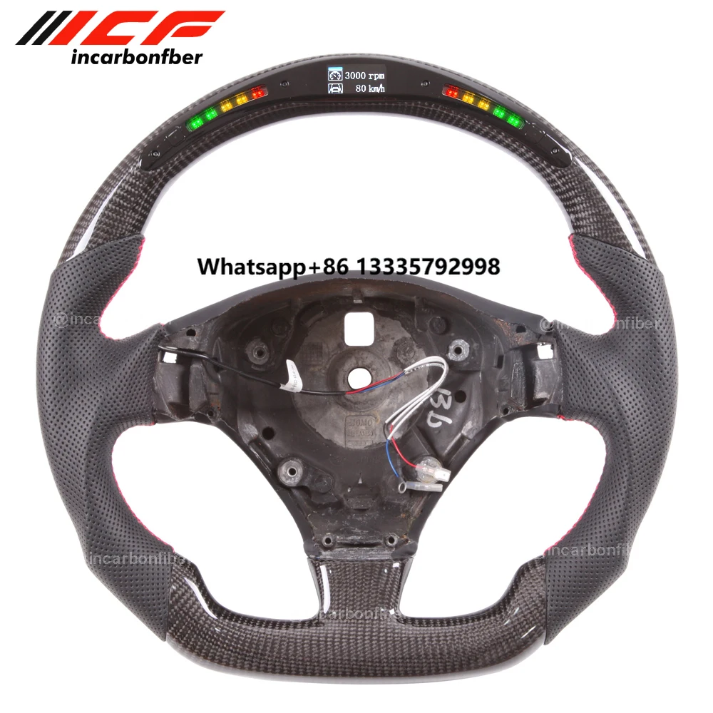 

100% Real Carbon Fiber LED Steering Wheel for Maserati Granturismo,Ghibli,Levante,Turismo,Quattroporte,GranCabrio