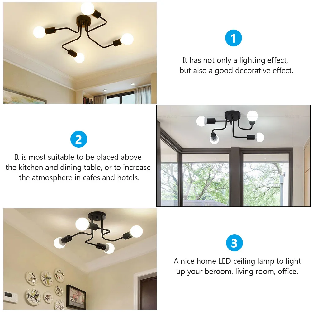 Modern LED Ceiling Lamp Simple Iron Design for Bedroom Living Room Dining Room Indoor Lighting Downlight LED Light