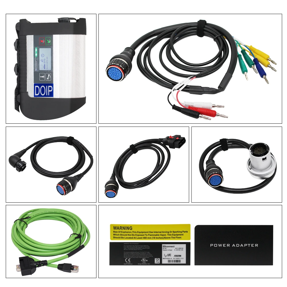 Ferramenta de Diagnóstico Full Chip MB STAR C4 SD WIFI DOIP para Mer-Bz C4 Multiplexe com software multilíngue para DAS/XENTRY