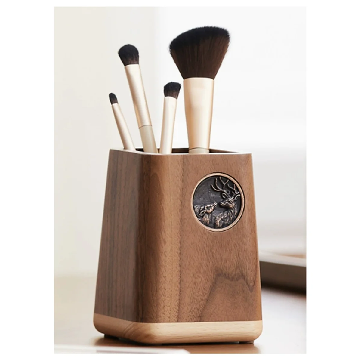 New Black Walnut Wood Tissue Box Cover Living Room Decoration Desktop Storage Paper Towel Holder Divided Storage Boxes Tray