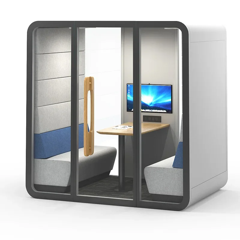 

Large Sound Proof Modular Indoor Outdoor Multi-person Office Meeting Pod Booth Acoustic Office Pods