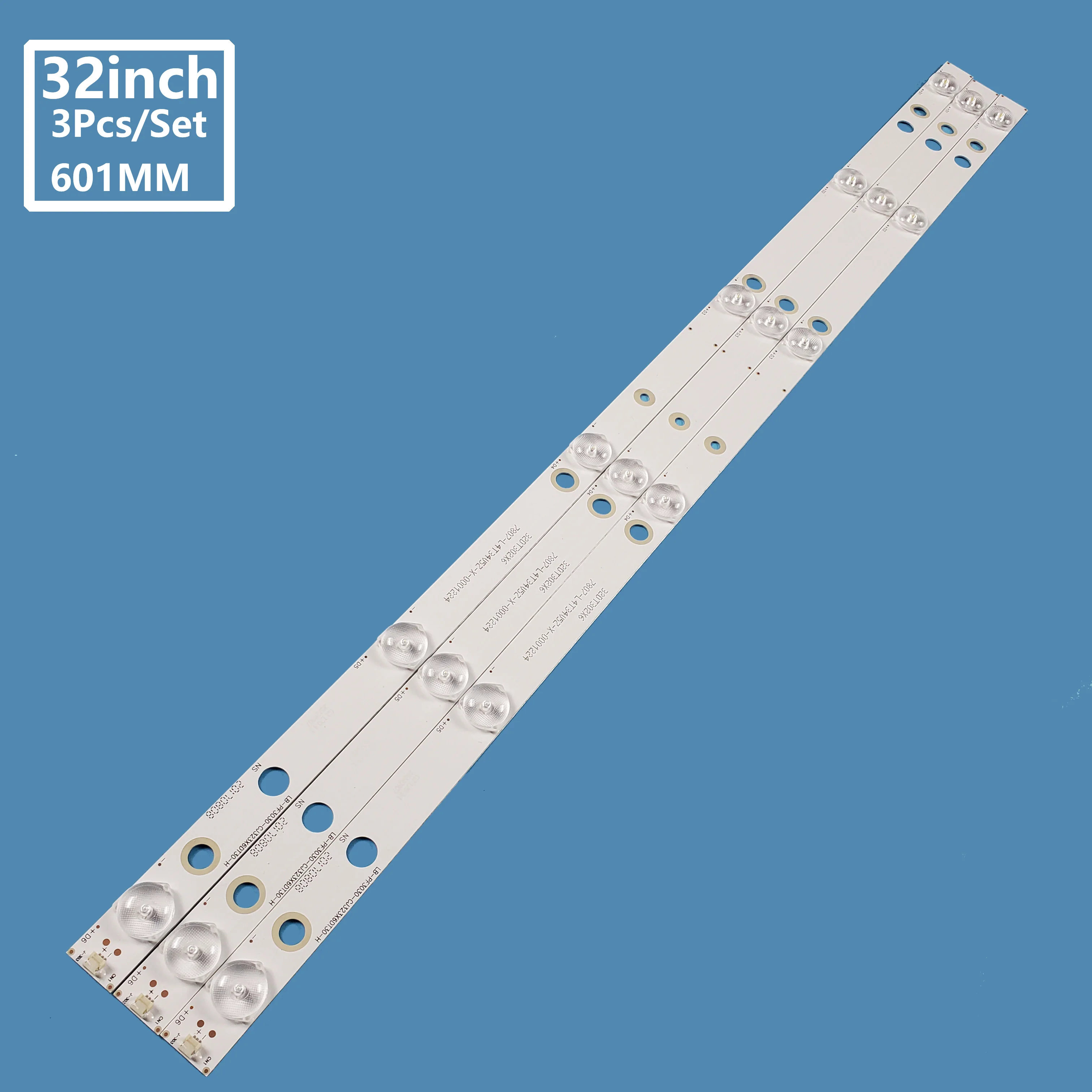 

3Pcs LED Strip for YE-32017 32DT302X6 ST3151A05-9 LB-PF3030-CJ323X6DT30-H 32DT302X6 7807-L4T34V5Z-X-0000409 77104-L6T35V6Z-X-012