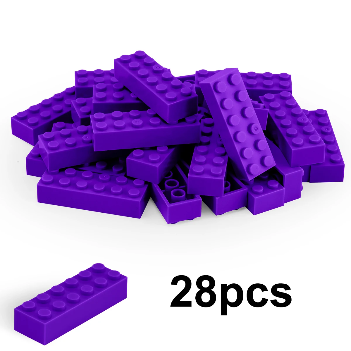 100g 2x6 high brickBuilding Blocks Thick FiguresBricks Dots Educational Creative SizeCompatible With  Plastic Toys forChildren