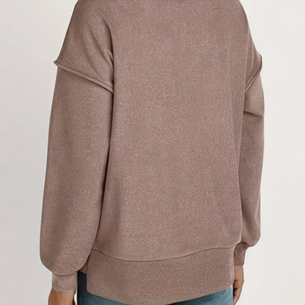 المرأة الخريف الجديدة المكشوفة البلوز عارضة فضفاض البلوز تريكو النمط الأوروبي الأمريكي بواسطة Shiyin on