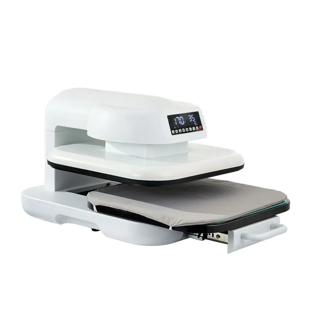Flat Heat Press Machine Multi-stage Pressure Adjustment Pull-out Platform DIY Gift Sublimation Heat Transfer