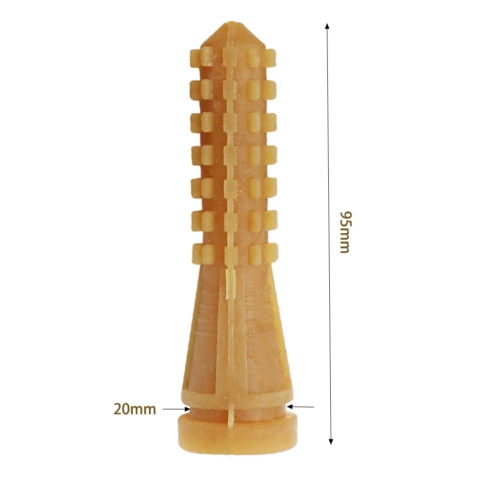 

30 Pcs Beef Tendon Stick Glue Stick Corn Type Rubber Rod Pheasant Chicken Poultry Feather Plucking Removal Machine 2.0cm Groove