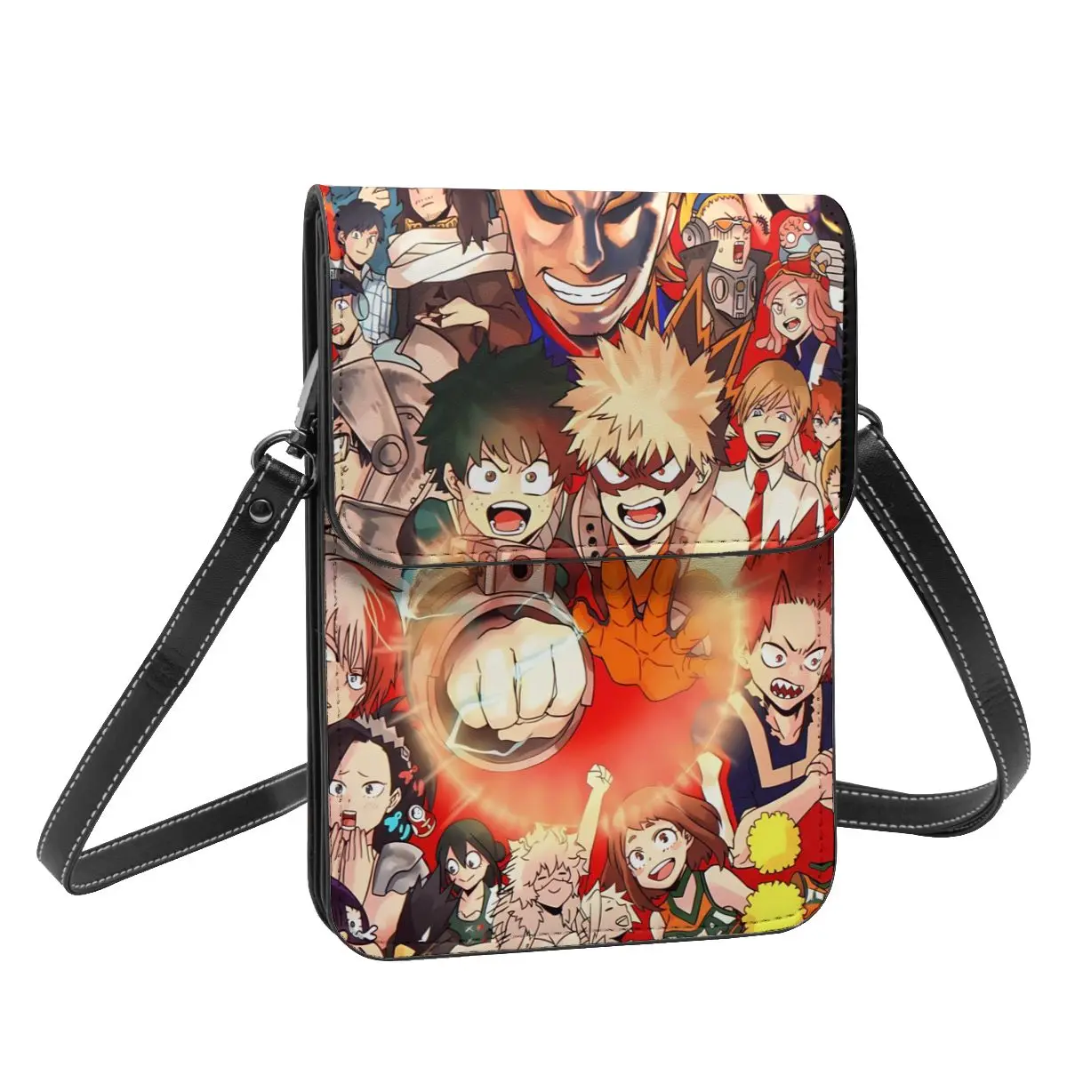 Anime Shoulder Bag Fashion My Hero Academias Business Female Mobile Phone Bag Gifts Aesthetic Leather Bags