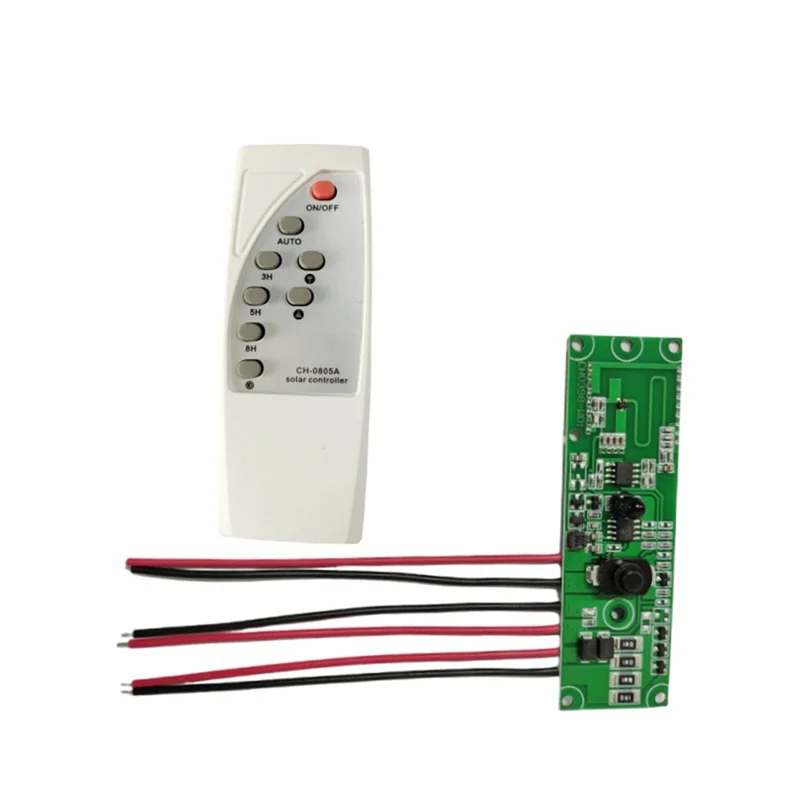 Solar LED Driver Board With Remote Control Automatic Control Lamp Board Multi-Function Practical Human Body Induction