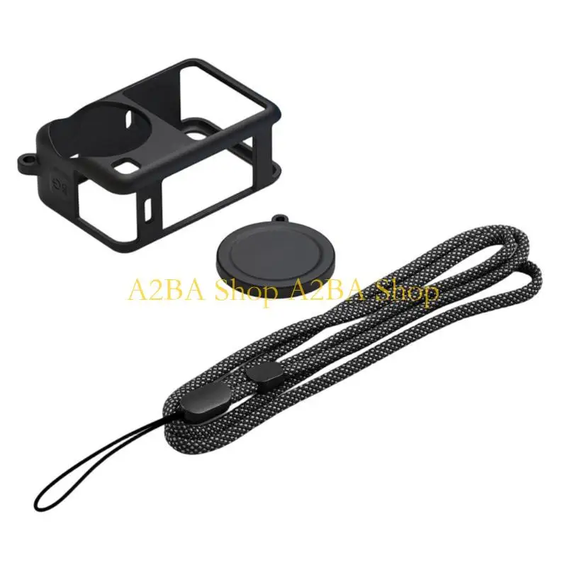 

A2BA Silicone Guarding Case and Lens Protector Set for ACTION 6 Camera Shockproof Dustproof for Outdoor quests