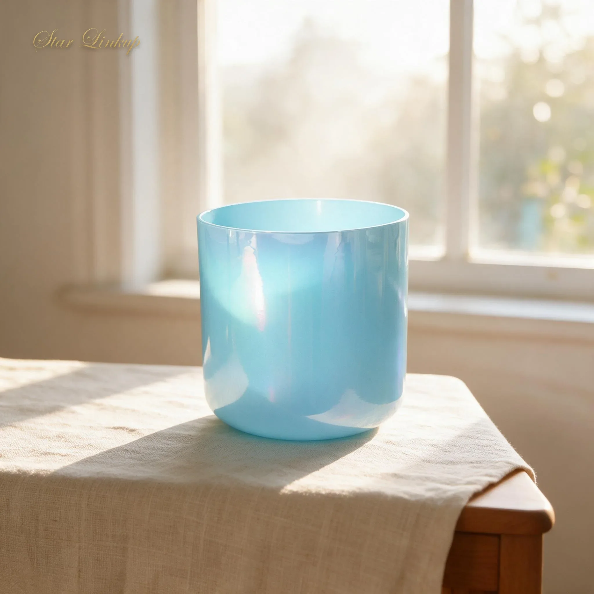NEW2026Large Size 3-9Inch Pearl Blue Alchemy Crystal Bowl For Meditation Crystal Singing Bowls crystal singing bowl ramen bowl
