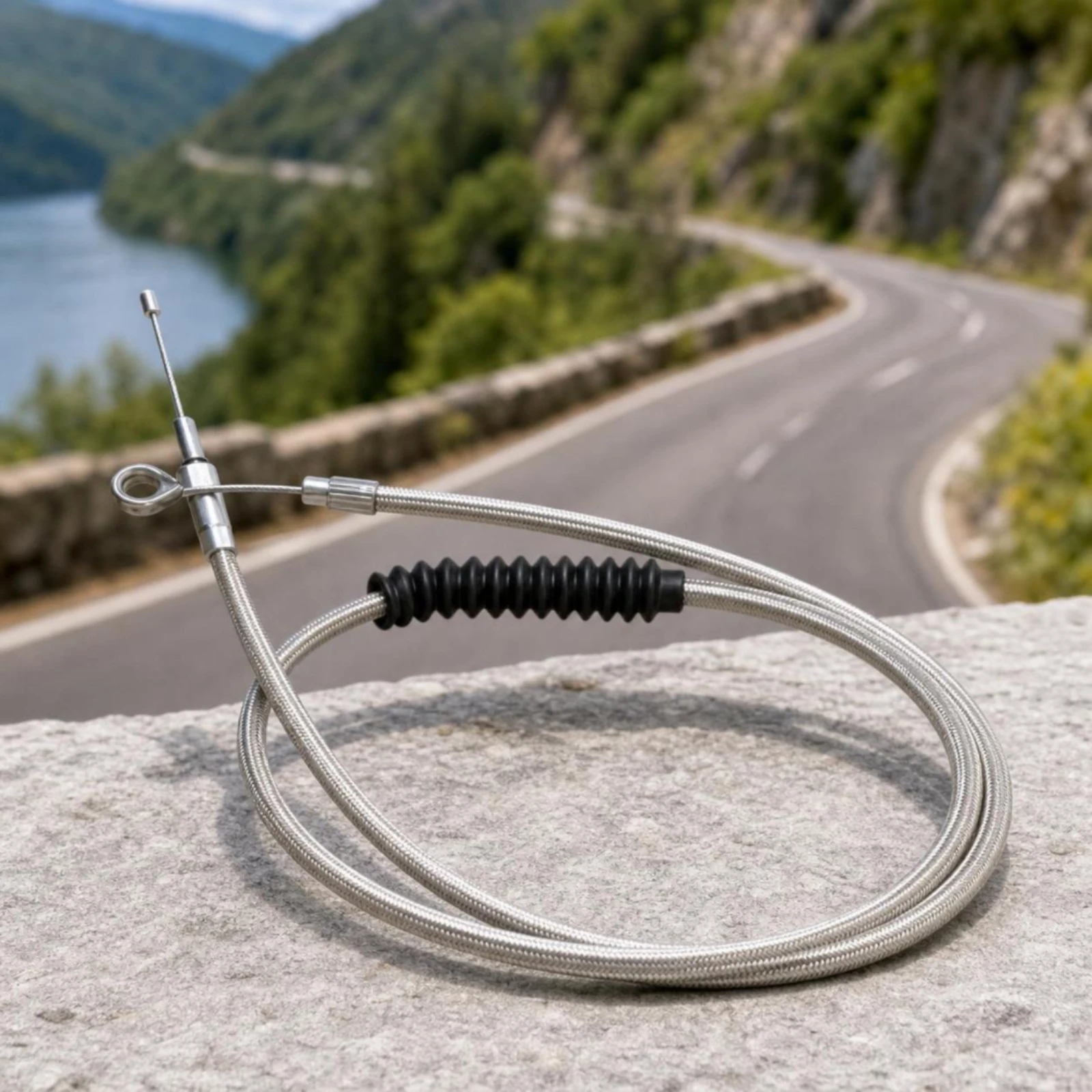 Braided Clutch Cable Long-Lasting Motorcycle Clutch Cable Heavy Duty Easy to Install for Custom Builds, Handlebar Swaps