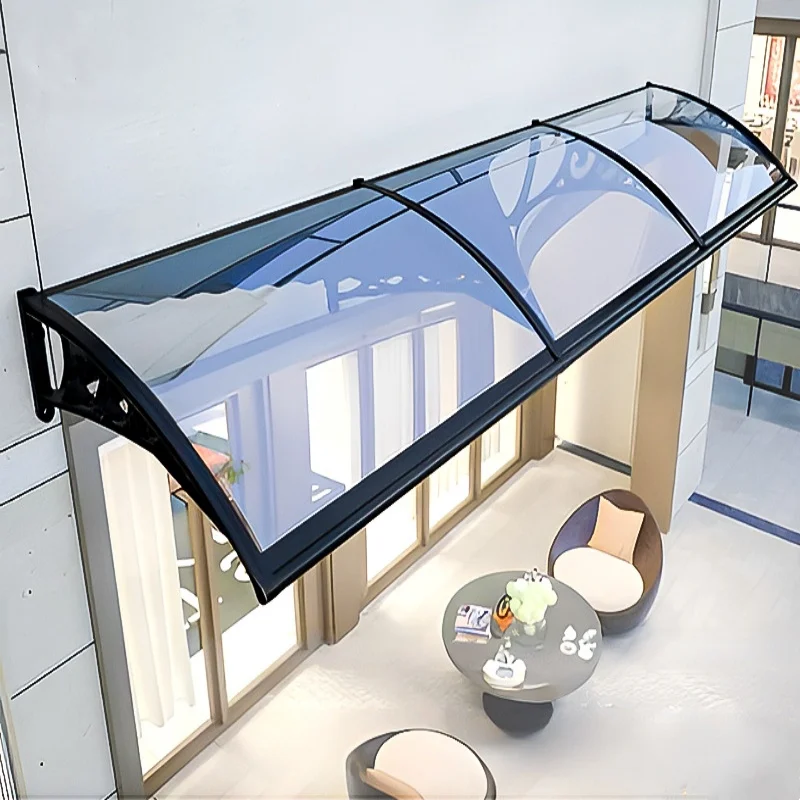 

Aluminum alloy canopy outdoor custom transparent balcony terrace sun room outdoor household transparent roof sun canopy rai