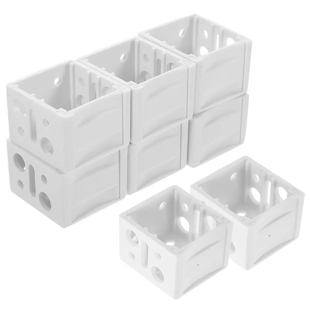 

8 Pcs Shutter Bracket Window Blind Headrail Brackets Blinds Curtain Rods over Travel Sturdy for Fixing Parts Accessories Holder