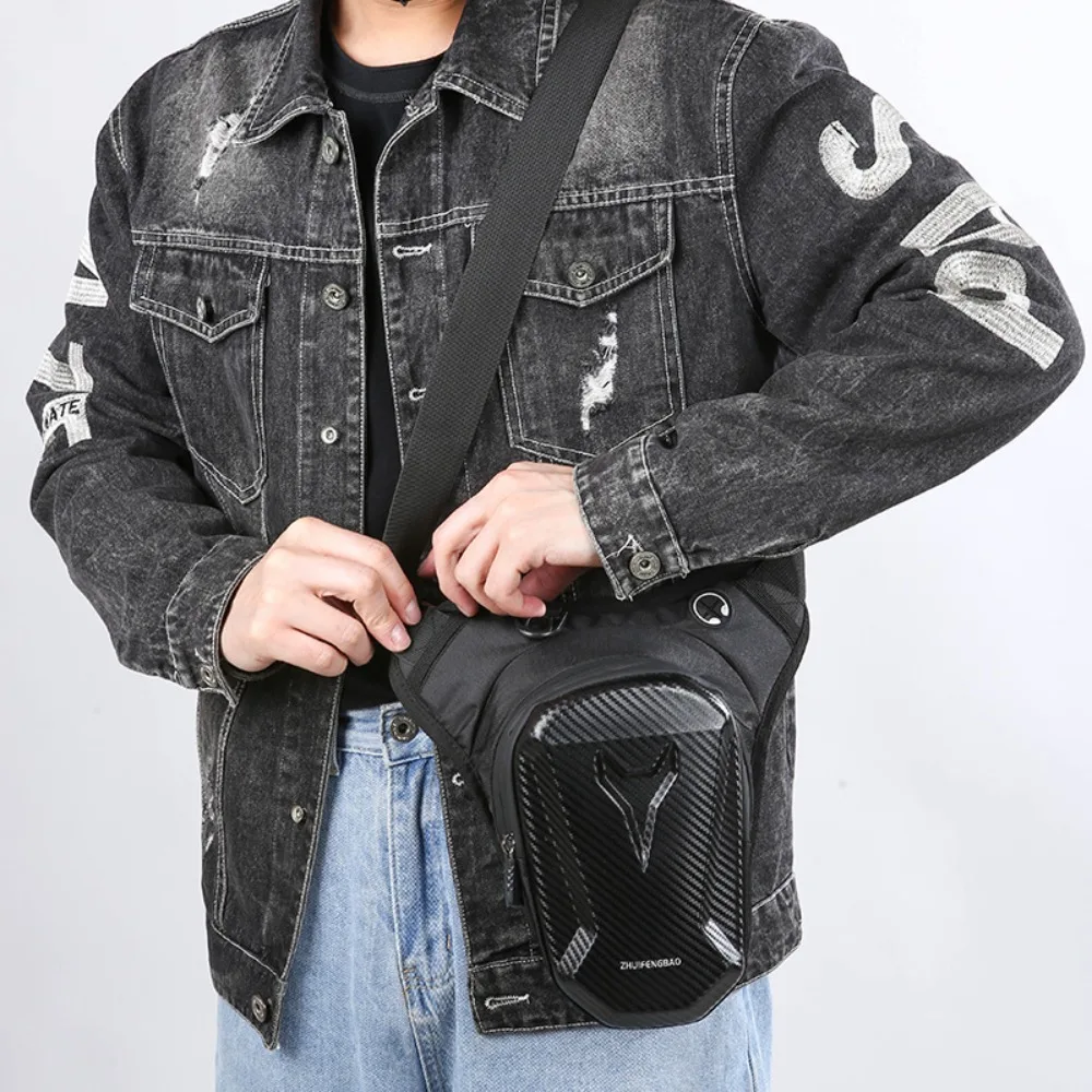 

New men's riding motorcycle locomotive multi-functional waterproof leggings fanny pack outdoor leg bag