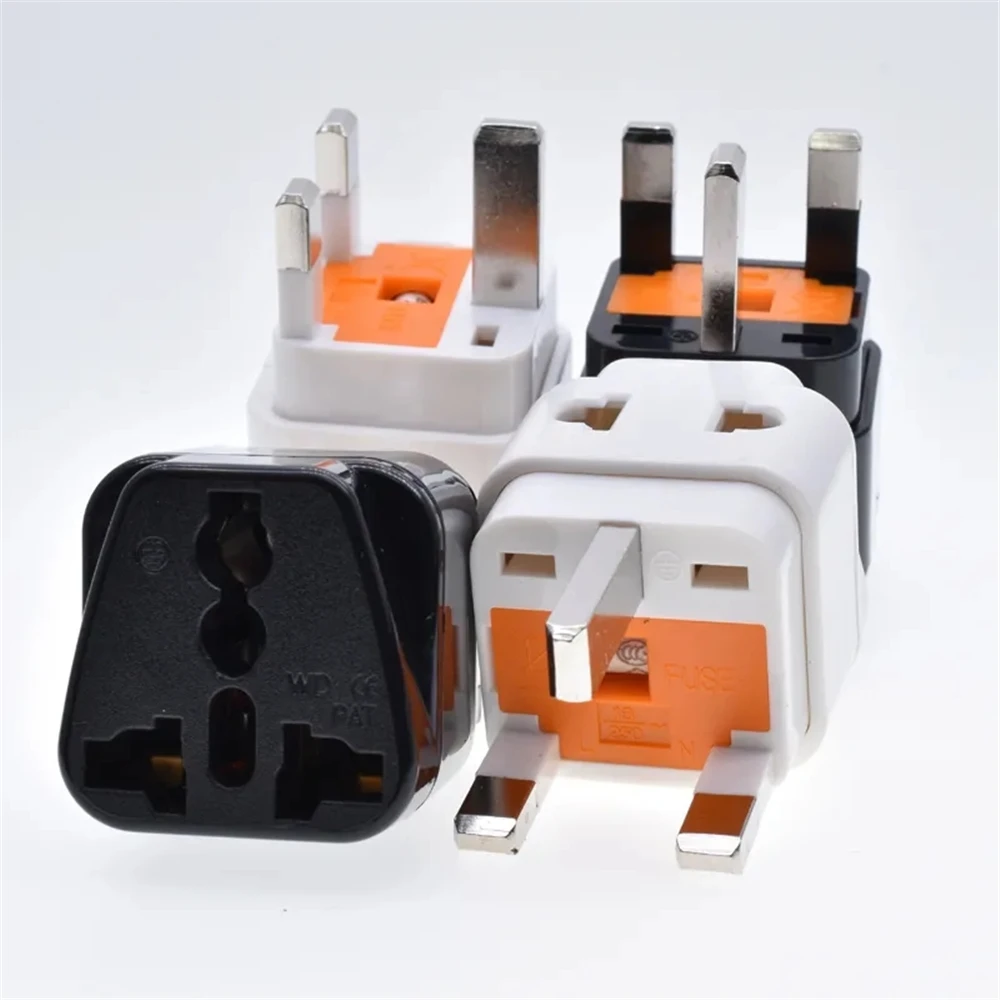 Universal UK Travel Plug US EU AU To UK Singapore Malaysia Travel Power Socket Plug Power Outlet Converter Electric Adaptors 13A