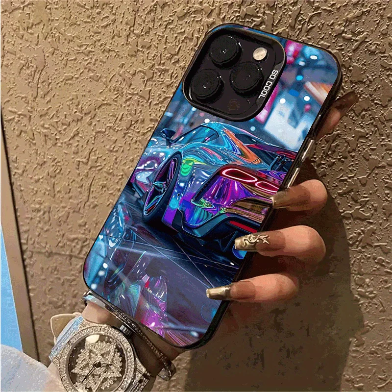 

Cool car patterns phone case for iPhone 16 15 14 13 12 11 Pro/ Max/Plus shock-proof rear cover anti-fingerprint