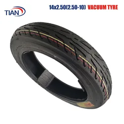 High Quality 14x2.50 Vacuum Tire 14*2.50 Tubeless Tyre 2.50-10 Tyre for Electric Vehicle Accessories