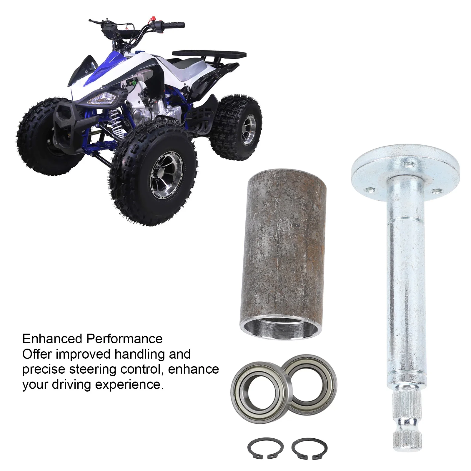 3 Stud Steering Wheel Hub Holder Adapter Bearing Sturdy Steering Wheel Axle Hub Holder Adapter Bearing for 4  ATV