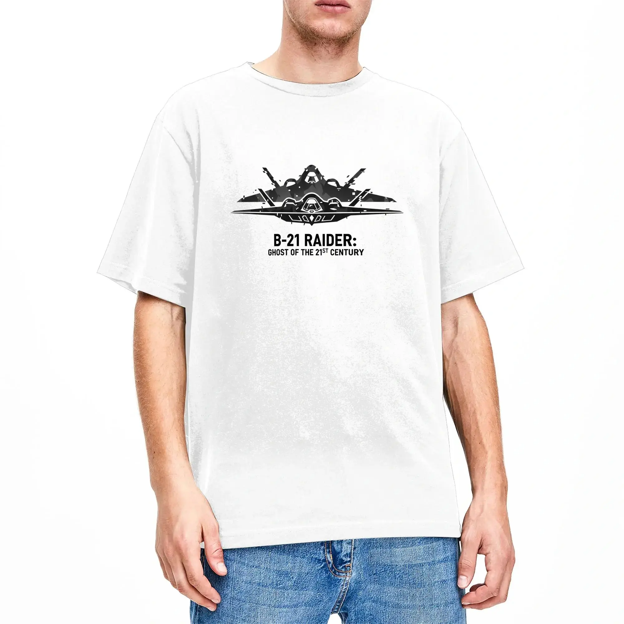 B-21 Raider Stealth  Next Gen US Air Force Aircraft T Shirt Men  Y2K Fun O-Neck Fashion Tees Pattern Oversize Clothing