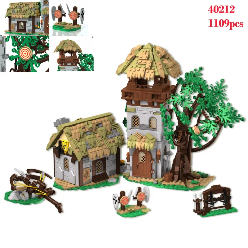 

1109 шт., обучающие кирпичи, игрушки, креативные украшения, образовательный дом, сборка, сцена, MOC, строительные блоки, праздничные подарки для мальчиков