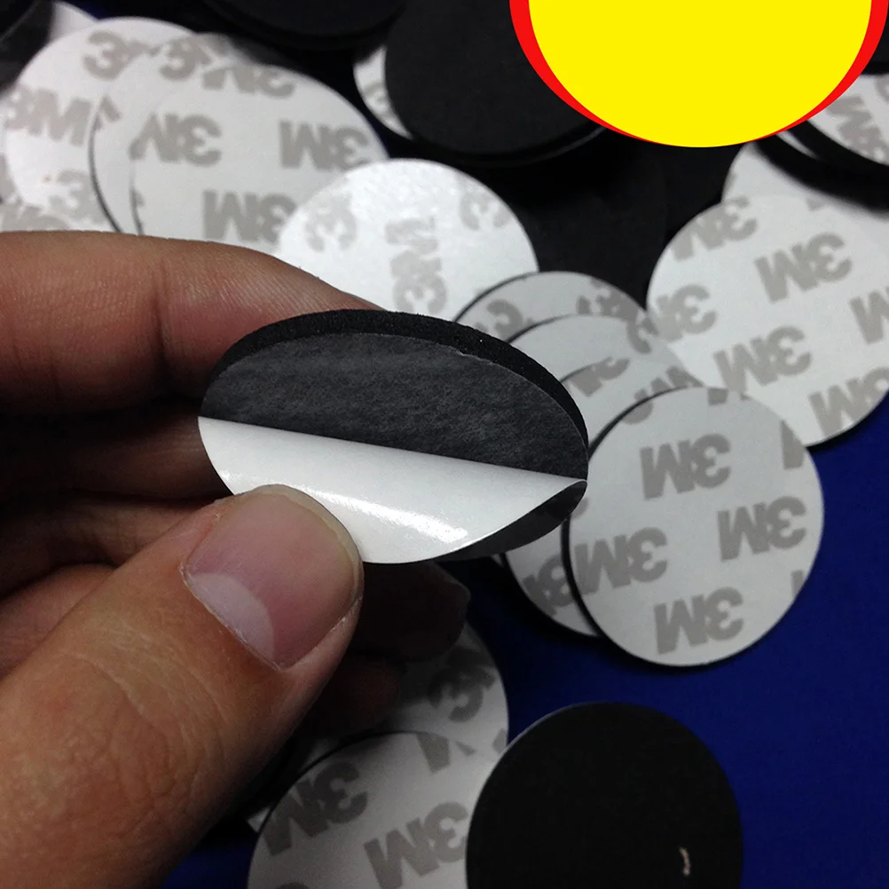 100 Pcs Felt Mats Furniture Pads Round Protective Mats Table Feet Mats Chair Feet Mats Floor Protectors Furniture Parts Black image 3