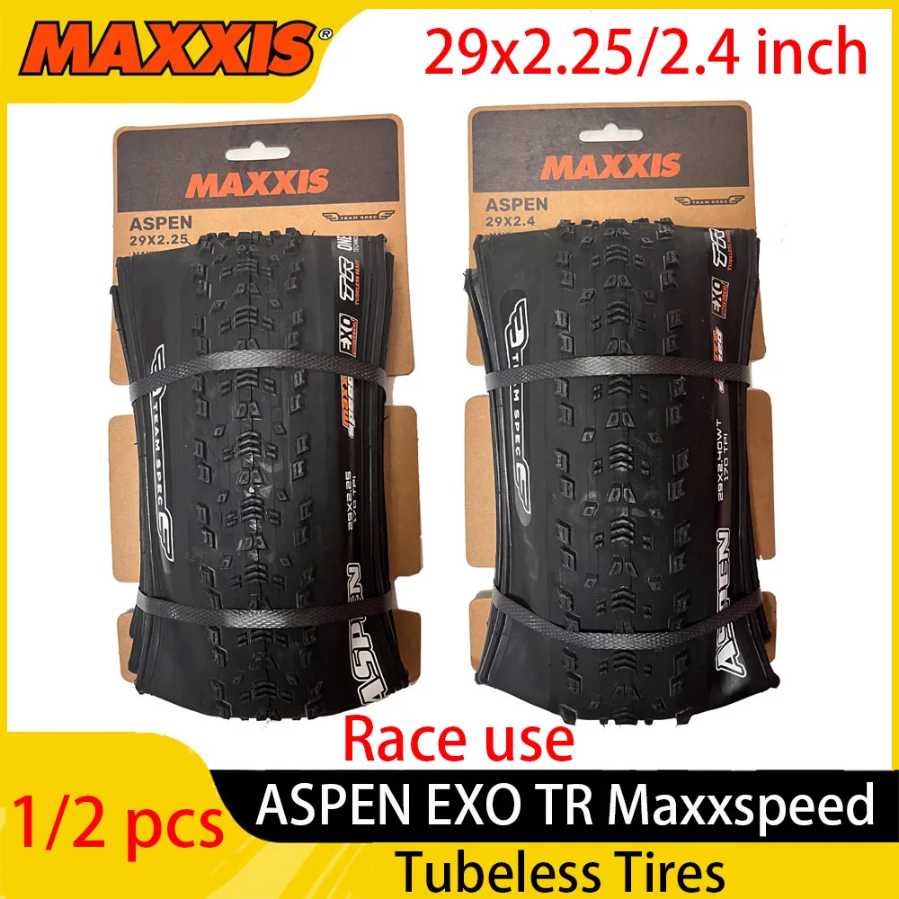 1/2pcs MAXXIS ASPEN EXO TR Mountain Tubeless Tire 29-inch Folding Tyre Maxxspeed 29x2.25 29x2.4 170 TPI Black Race Use