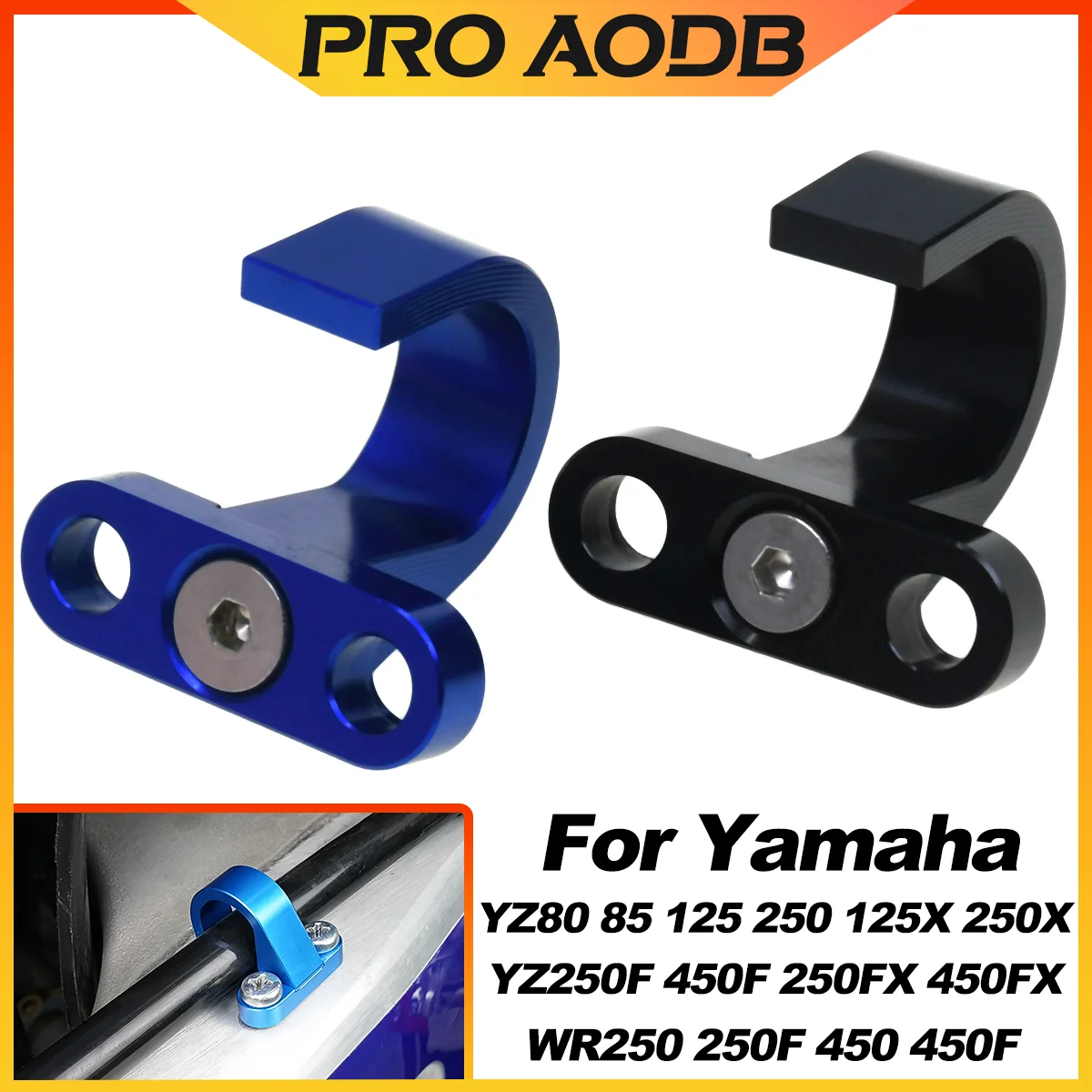 For Yamaha YZ85 YZ125 YZ250 YZ250F YZ450F 450FX YZ125X 250X WR250F WR450F Motorcycle Rear Brake Hose Clamp Guide oil line clamps