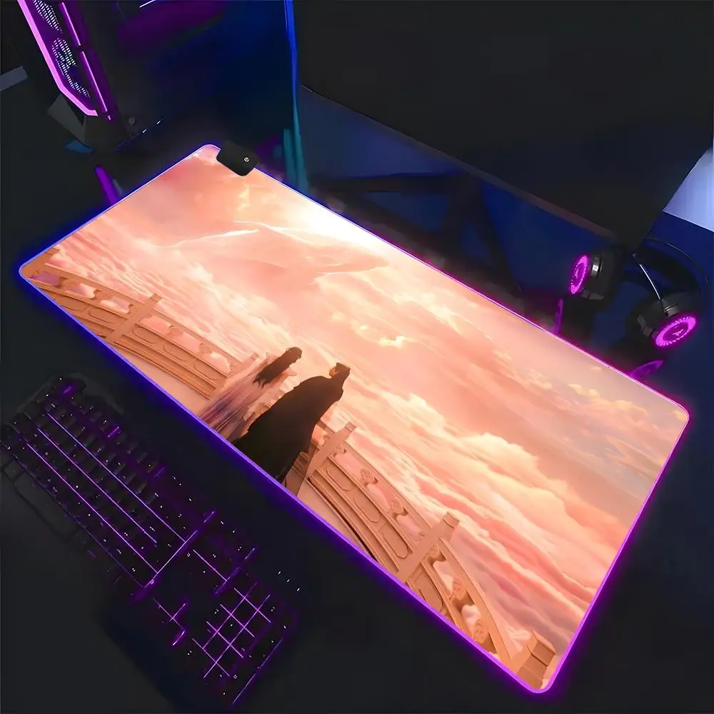

game C-chinese Paladin Mouse Pad Mousepad Large Gaming LockEdge Thickened Computer Keyboard Table Desk Mat