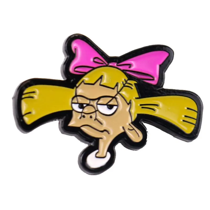 Hey Arnold! Cartoon Anime Enamel Pins Metal Brooch Badge Fashion Jewellery Clothes Hat Backpack Accessory Gifts