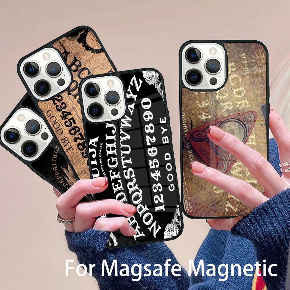 

Ouija Board Phone Case Magesafe Magnetic Wireless Charge Cover For IPhone 16 11 12 13 14 15 Pro Max Plus Mini