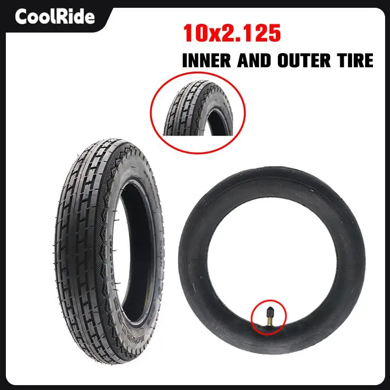 NEW 10x2.125 Tire Tube for Baby Stroller, Trolley, Electric Scooter Tire Replacement Wheels with