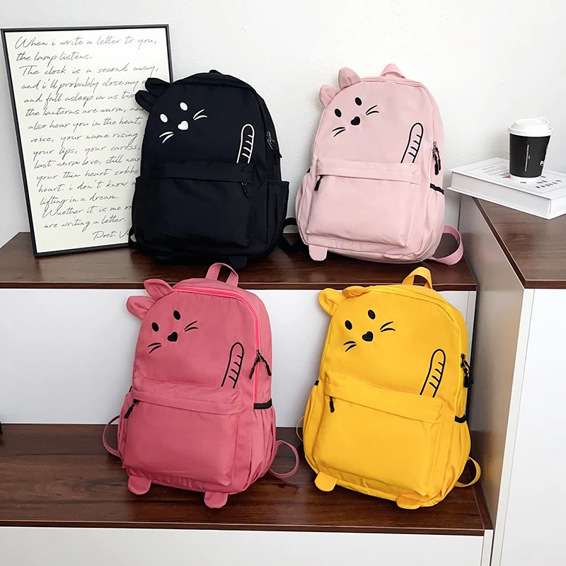 

Новый дизайн, милые мультяшные женские рюкзаки, легкие нейлоновые рюкзаки большой вместимости для девочек, школьные сумки, ранцы для путешествий