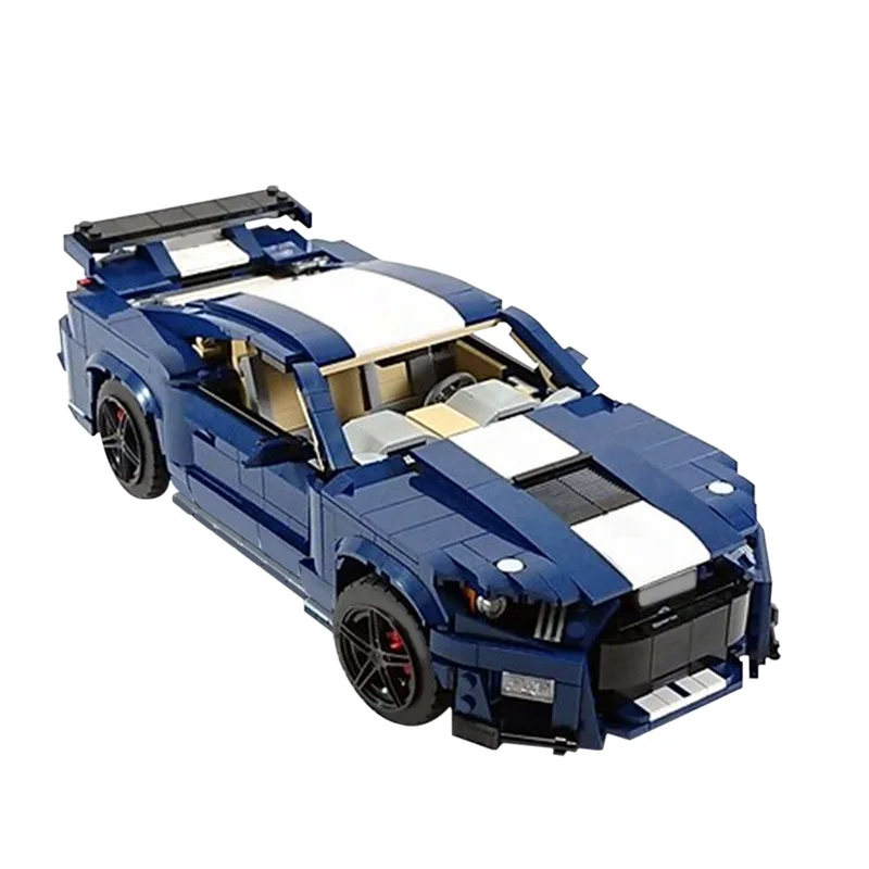 

Гоночный автомобиль MOC 10265, скоростной Mustang Shelby B, формула Supercar, гоночный автомобиль, строительные блоки, гоночный автомобиль, конструктор, модель, игрушки для детей