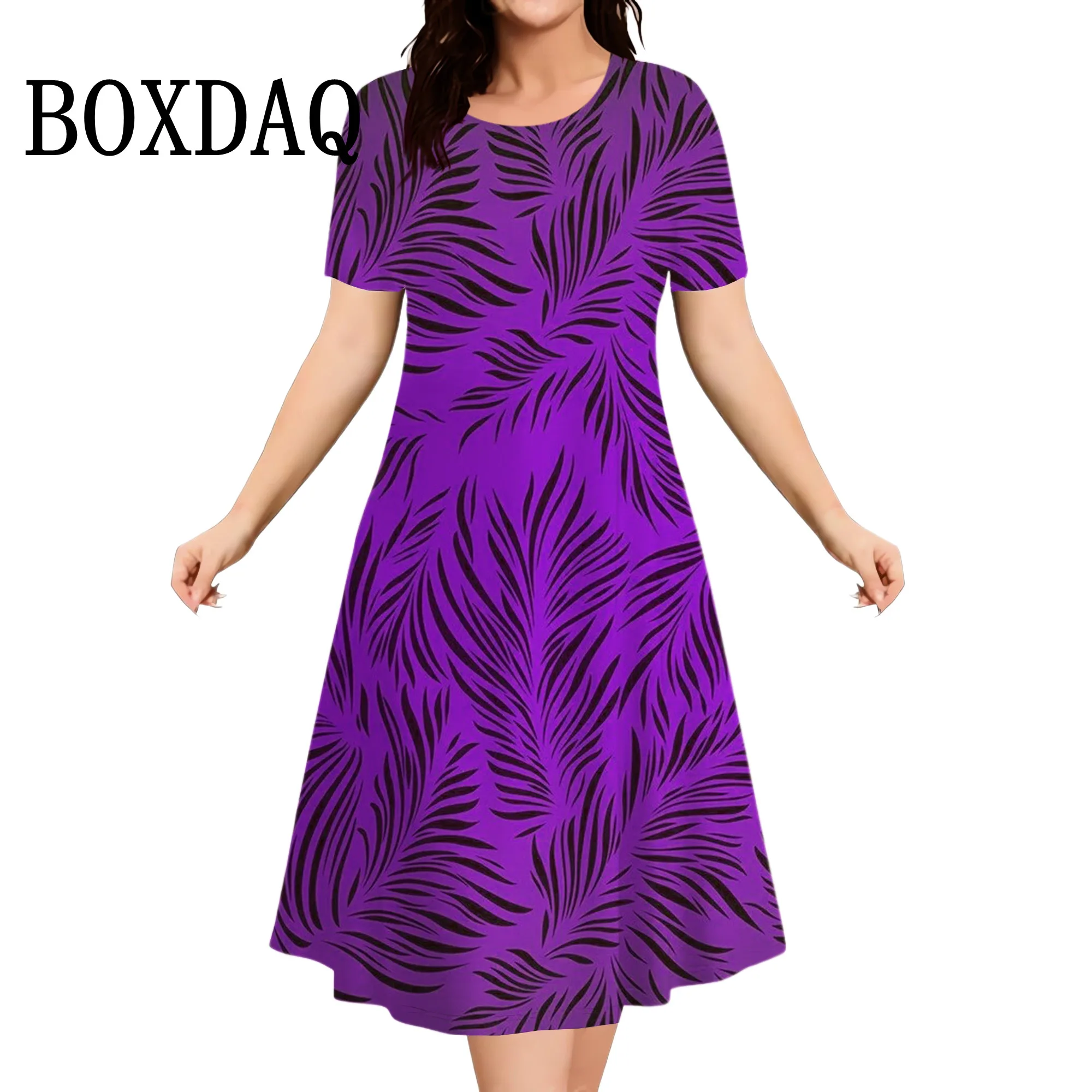 Summer Flowers 3D Printed Short Sleeve Dress Women Casual Fashion Plus Size Round Neck Loose Dress For Women Large Size 8XL 9XL