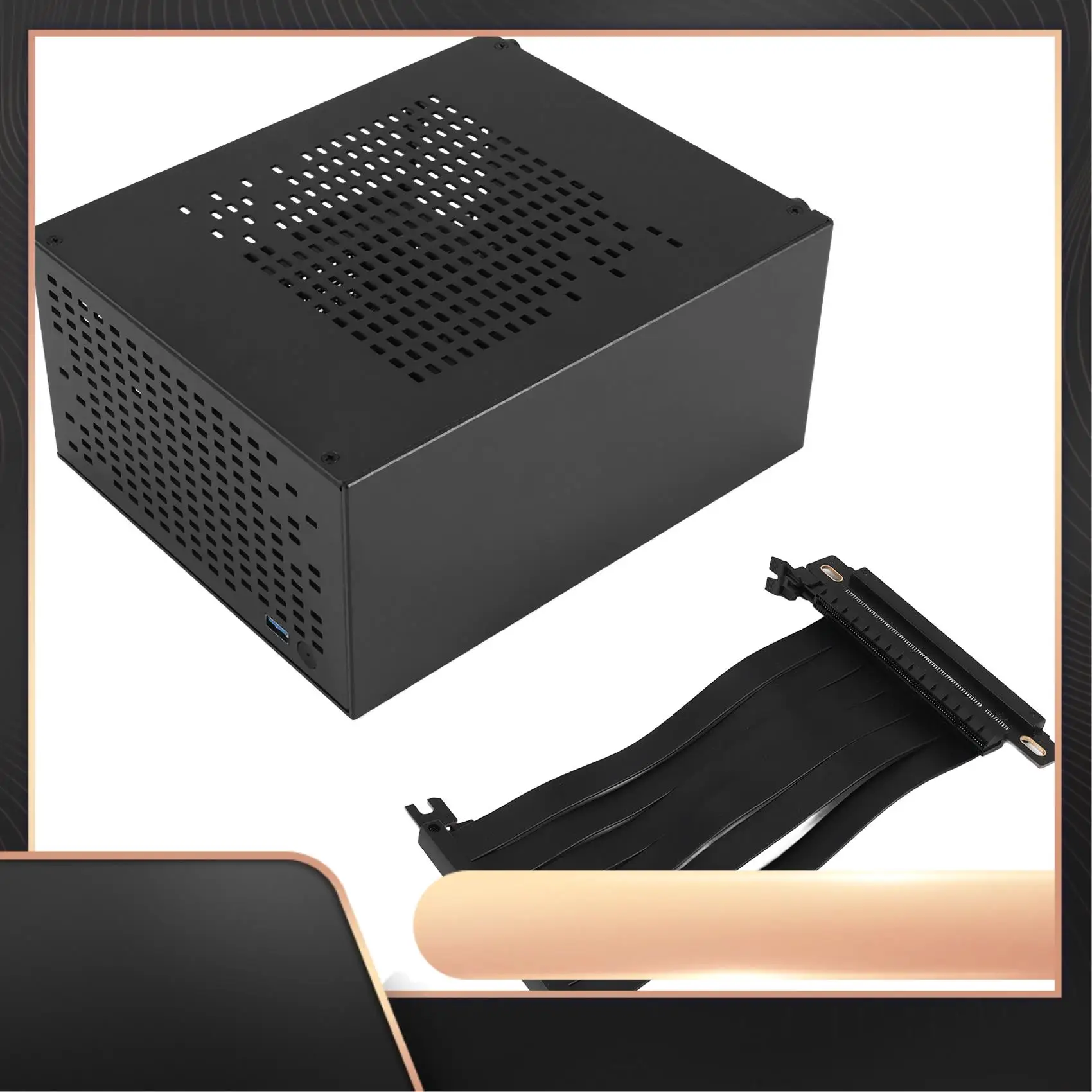 

A07 Mini ITX Корпус компьютера Корпус HTPC Корпус USB3.0 ITX Корпус с удлинителем видеокарты