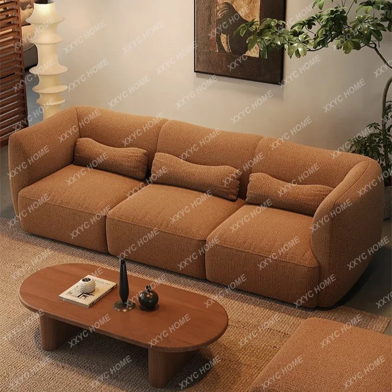 Medieval style living room fabric sofa Modern simple fully removable sofaTJ