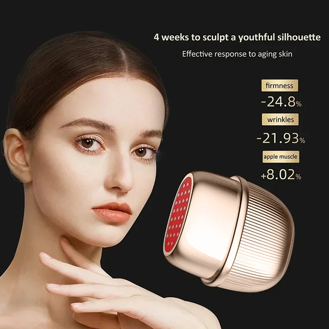 【ESSENTIALS 】Collagen RF Beauty Device Stamped Microcurrent Massage Lifting Facial Photon Rejuvenation Milk Light Introduction D