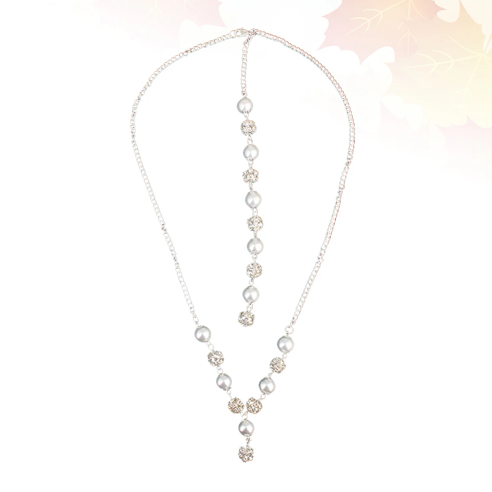 

Pendants Necklace Pearl Ladies Chain Wedding Girls Pendant Fashion Jewelry Set Popular Accessories