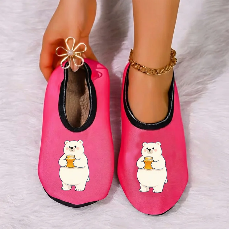 

Четырехсезонные носимые пары с мультяшным птичьим принтом и тонкой бархатной подкладкой, дышащие, высокоэластичные, противоскользящие тапочки для пола.