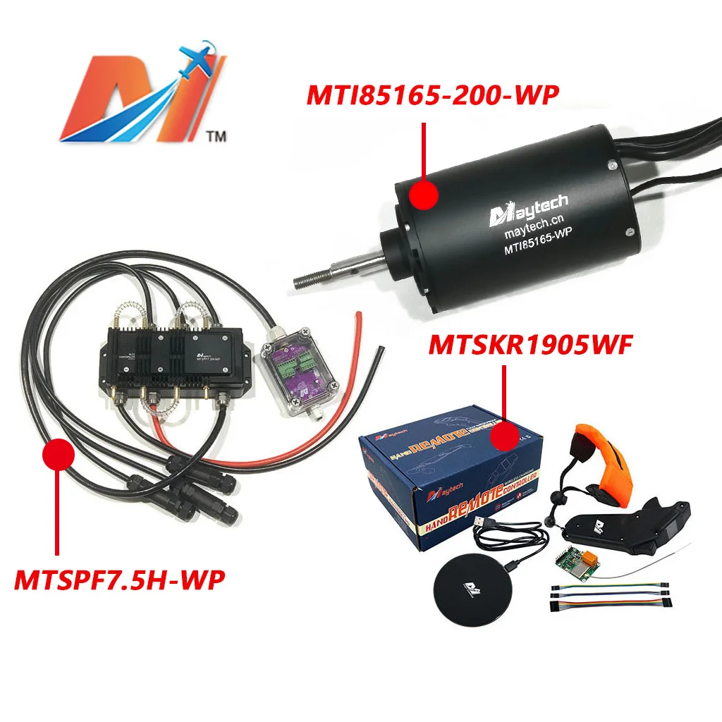 Maytech85165 interne Rotation Motor ESC Fernbedienung Set elektrische Hydrofoil Surfbrett Boot Fischerboot Schnellboot