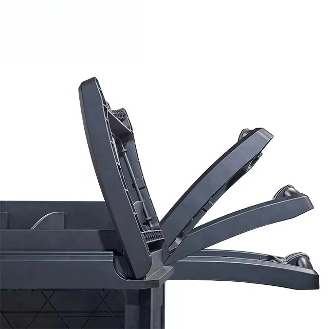 GNF Hotel Multifunctionele Plastic Utility Service Handkarren Huishouden Reiniging Meid Service Trolley Winkelwagen