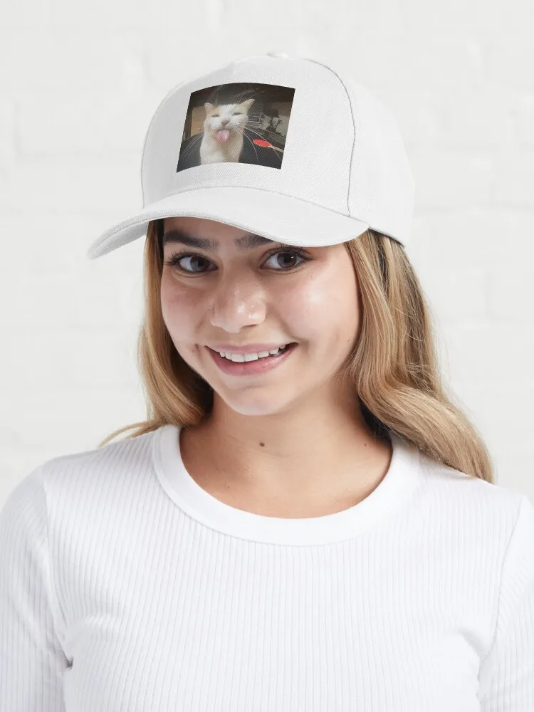 Bleh Cat :P Cap For Men Women Summer Outdoor Sun Baseball Hats image 5