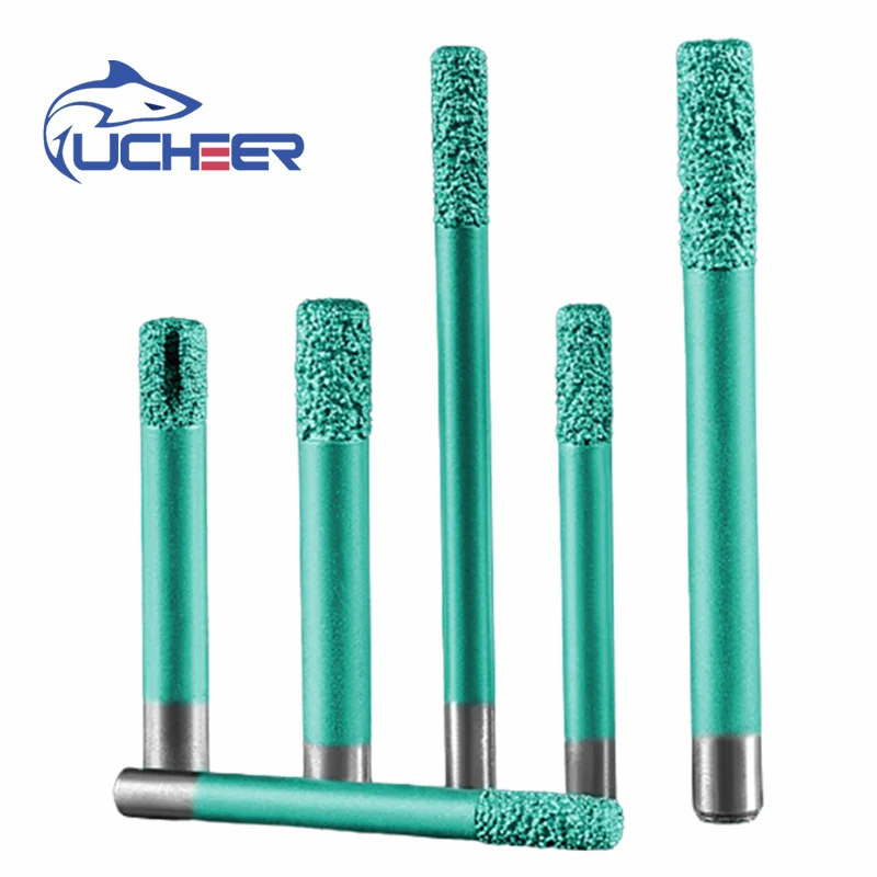 UCHEER 1pc Flat Bottom Brazing Stone Engraving Router Bits Marble Granite for CNC  Machine Carving  tools