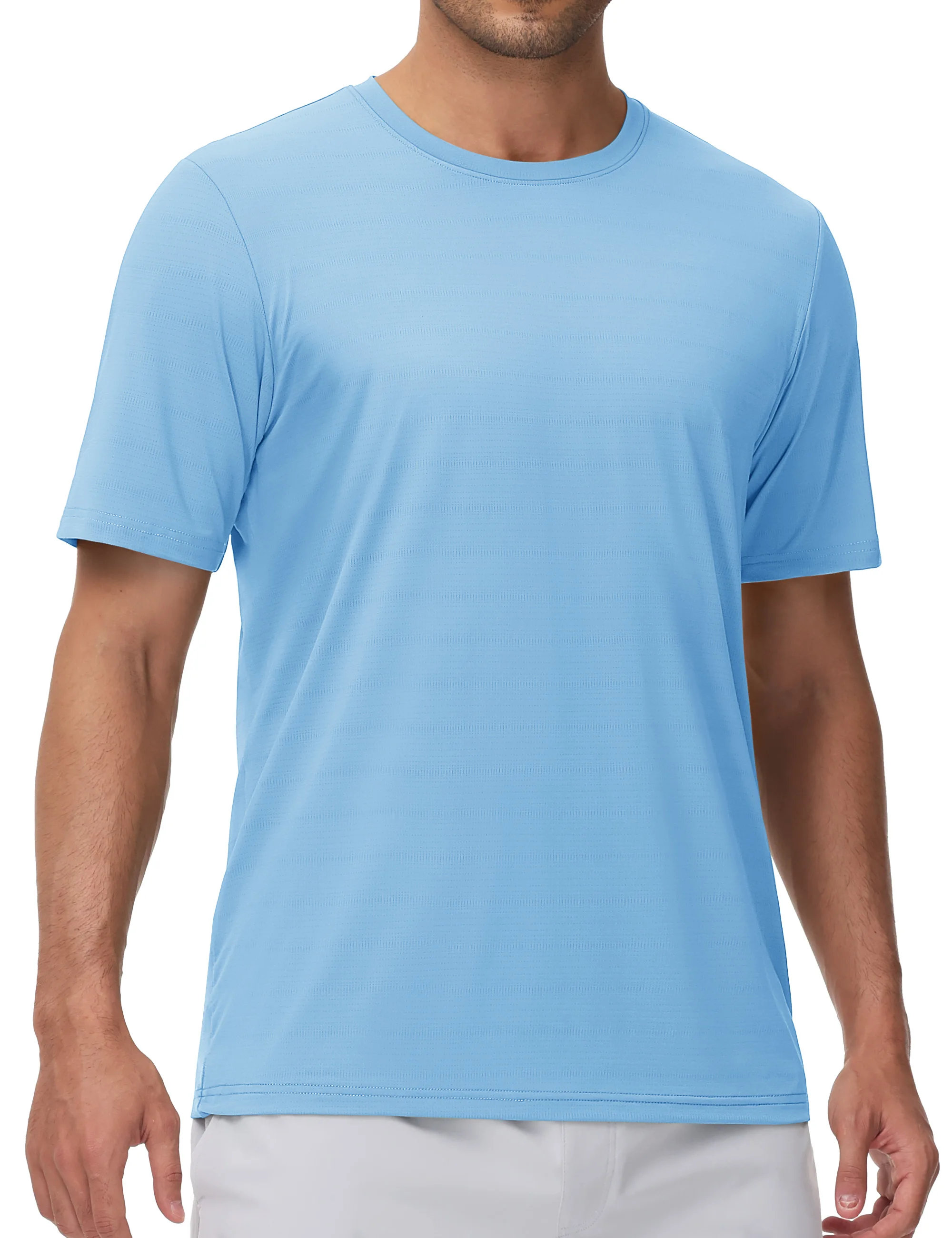 TACVASEN Herren Sport-T-Shirt, schnelltrocknend, atmungsaktives Mesh, Kurzarm-Shirt, feuchtigkeitsableitend, leicht, für Laufen, Workout, Fitnessstudio – Detail 13