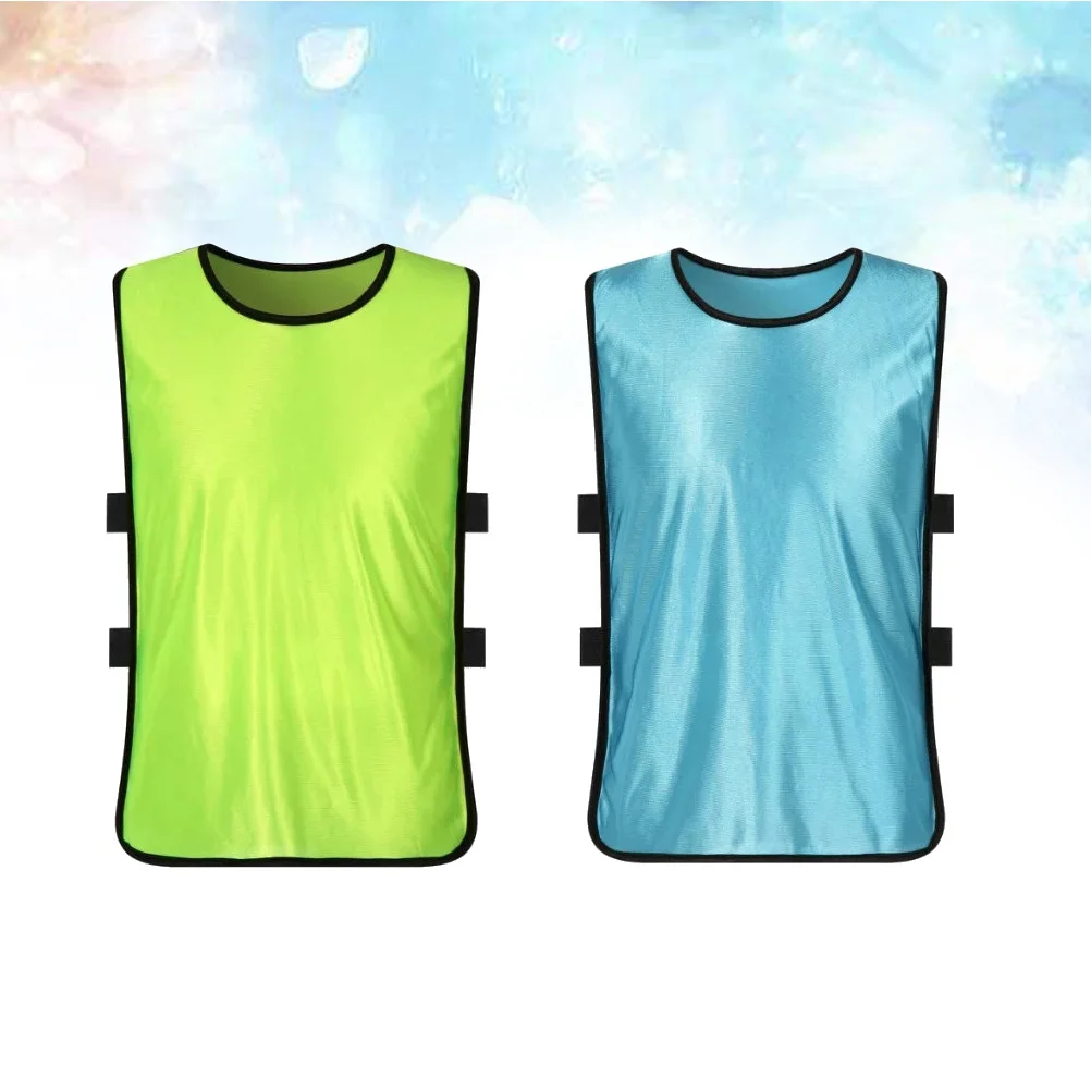 12Pcs Kids Training Vest Sleeveless Sports Mesh Summer Quick Dry Lightweight Football Basketball Team Game Size Xl Fluorescent