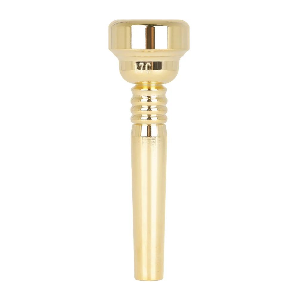 

Gold-plated 17C Trumpet Mouthpiece High Precision Well-designed Mouth of Trumpet Brass Performance Instrument Trumpet Mouth