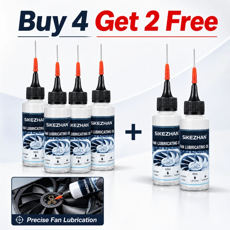 Precision Needle Tip Fan Lubricant Oil Quiet Bearing Lube for PC Case Sleeve Ball Bearings Extend Computer Fan Service Life