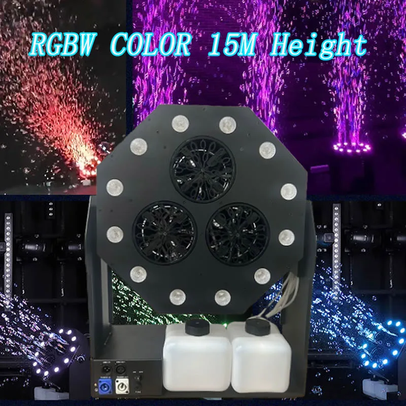 High Power Bubble Machine for Kids Automatic Soap Bubble Blower with RGBW LED Lights Outdoor Party Toy for Festival Birthday