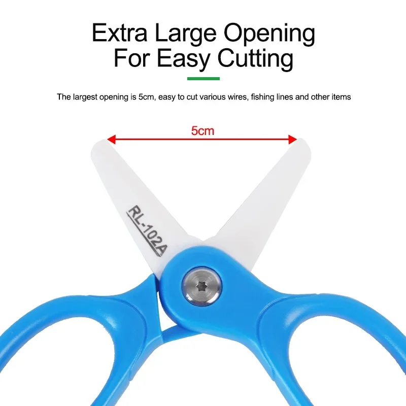 Relife RL-102A Mini Insulated Ceramic Scissors Non-conductive Sharp Cutting Battery Cable Mobile Phone Repair Tool